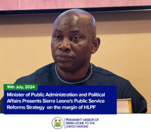 Navigating Africa's Path to the Summit of the Future Good Governance and a Peaceful Africa to Accelerate the Implementation of the SDGs and Agenda 2063: Sierra Leone's Public Service Reforms.