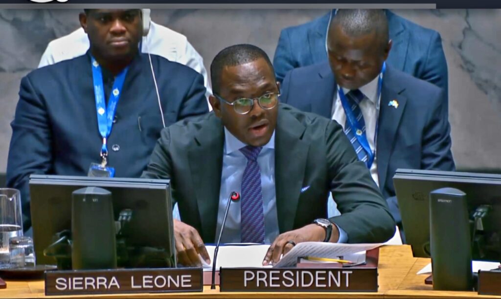 Sierra Leone At The United Nations Security Council Briefing On The Threats To International Peace And Security Caused By Terrorist Acts
