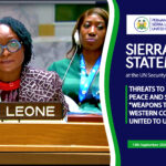 Sierra Leone Statement At The United Nations Security Council Briefing on Threats To International Peace And Security: “Weapons Transfers By Western Countries To Ukraine”.