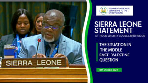 H. E. Amara S.M Sowa - At The #UN Security Council Briefing on the Situation in the Middle East- Palestine Question