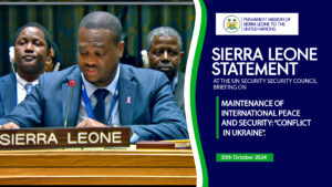 Minister Counsellor and Political Coordinator, Alan E. George At the United Nations Security Council Briefing on Maintenance of International Peace and Security: “Conflict in Ukraine”.