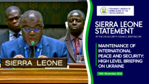 At The United Nations Security Council Briefing On Maintenance Of International Peace And Security: High-Level Briefing On Ukraine.