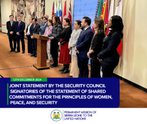 Joint Statement by the Security Council Signatories of the Statement of Shared Commitments for the Principles of Women, Peace, and Security