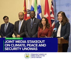 Joint Media Stakeout on Climate, Peace and Security UNOWAS