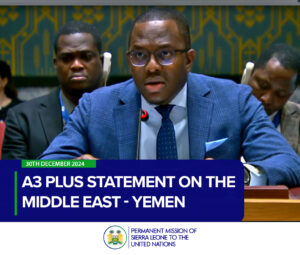 A3 Plus Statement on the middle east - yemen