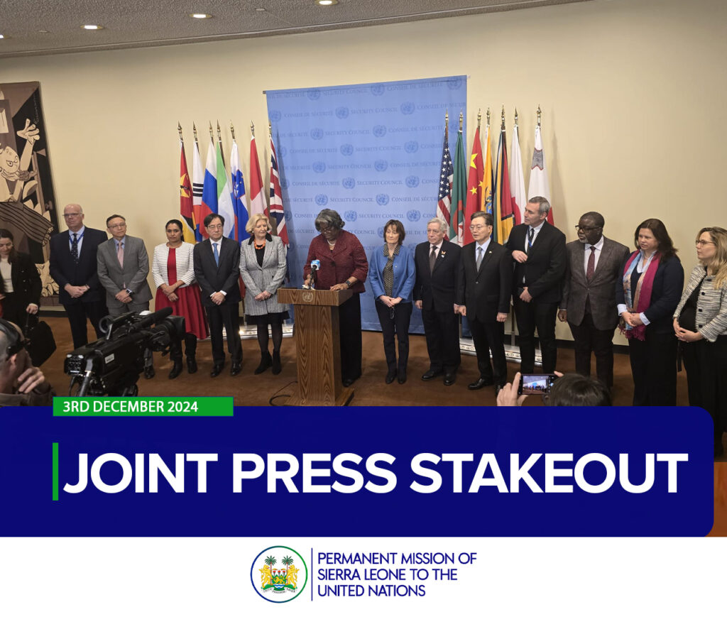 Joint Press Stake-Out Statement by the Security Council signatories of the Statement of Shared Commitments for the Principles of Women, Peace and Security