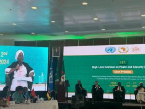 Deputy Foreign Minister, Mrs. Francess Piagie Alghali, Highlights Sierra Leone’s Leadership on African Peace and Security Issues