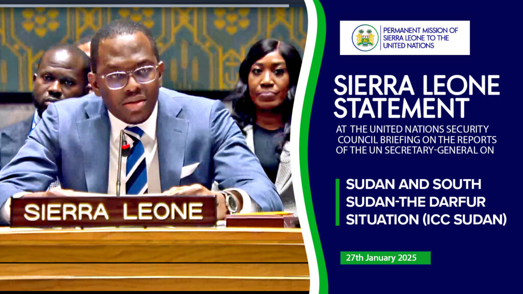 H. E Ambassador Dr Michael Imran Kanu, Sierra Leone's Permanent Representative