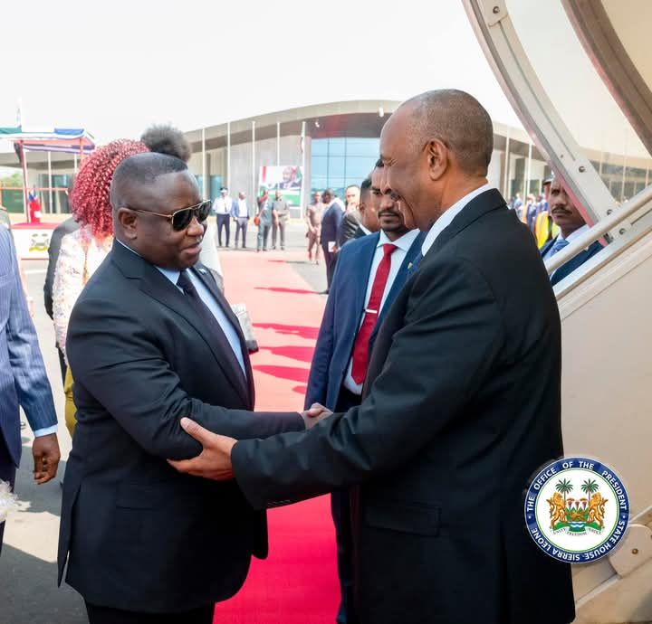 President Julius Maada Bio and the President of Sudan