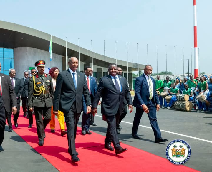 President Julius Maada Bio and the President of Sudan