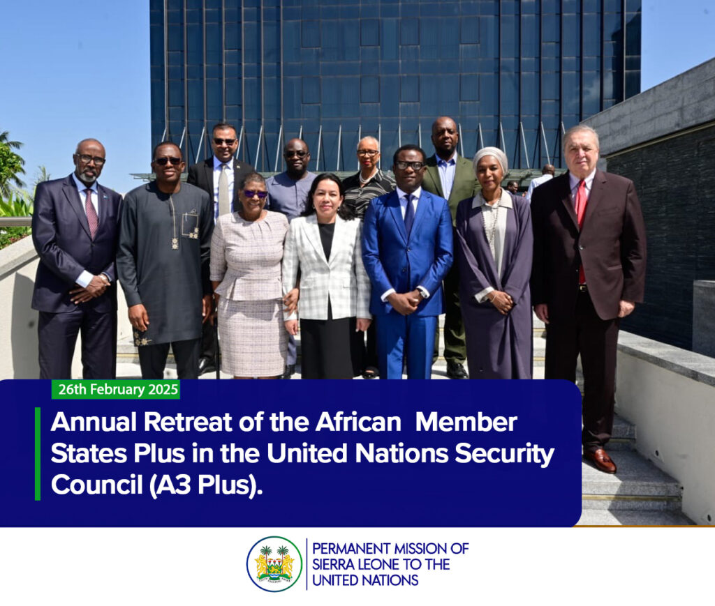 Annual Retreat of the African Member States Plus in the United Nations Security Council (A3 Plus).